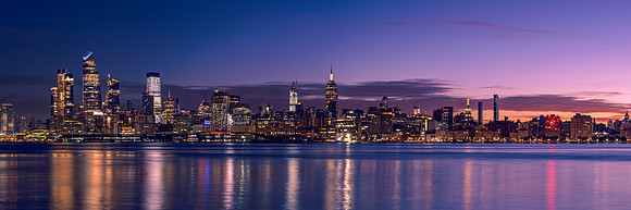 Christmas 2019 Pano II NYC 12" x 36"